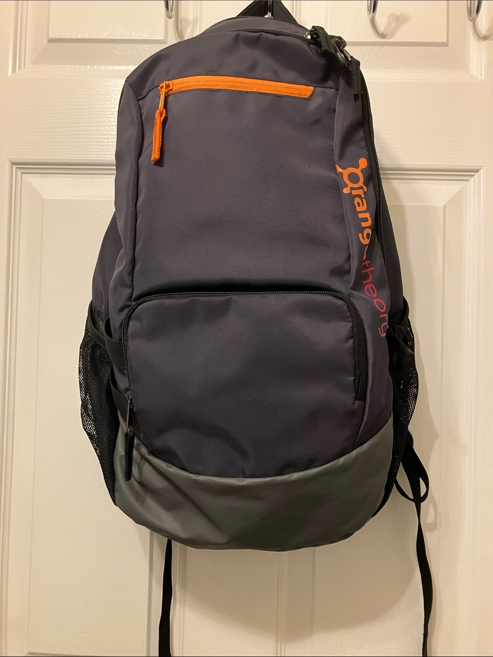 Orangetheory Gray Backpack with Orange Accents